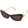 Dolce & Gabbana DG4467B 502/73 | Occhiali da Sole Graduati o Non Graduati | Prova Online | Plastica | Cat Eye | Marrone, Havana | Adrialenti