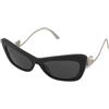 Dolce & Gabbana DG4467B 501/87 | Occhiali da Sole Graduati o Non Graduati | Prova Online | Plastica | Cat Eye | Nero | Adrialenti