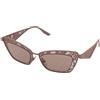 Dolce & Gabbana DG2311 1365/1T | Occhiali da Sole Graduati o Non Graduati | Prova Online | Metallo | Cat Eye | Rosa | Adrialenti