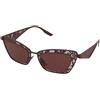 Dolce & Gabbana DG2311 1319/75 | Occhiali da Sole Graduati o Non Graduati | Prova Online | Metallo | Cat Eye | Bordeaux | Adrialenti