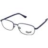 Persol PO1005V 1152 | Occhiali da Vista Graduati | Prova Online | Metallo | Rettangolari | Blu | Adrialenti