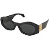 Versace VE4466U GB1/87 | Occhiali da Sole Graduati o Non Graduati | Prova Online | Plastica | Ovali / Ellittici | Nero | Adrialenti