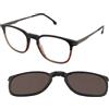 Carrera Carrera CA 332/CS WR7/LA | Occhiali da Vista con Clip da Sole | Prova Online | Plastica | Rettangolari | Marrone, Havana | Adrialenti