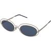 Emporio Armani EA2160 3045/80 | Occhiali da Sole Graduati o Non Graduati | Prova Online | Metallo | Ovali / Ellittici | Argento | Adrialenti