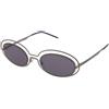 Emporio Armani EA2160 3010/80 | Occhiali da Sole Graduati o Non Graduati | Prova Online | Metallo | Ovali / Ellittici | Rutenio | Adrialenti