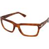 Persol PO3363S 96/GJ | Occhiali da Vista Graduati | Prova Online | Unisex | Plastica | Rettangolari | Marrone, Havana | Adrialenti
