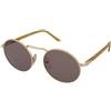 Persol PO1019S 1129/53 | Occhiali da Sole Graduati o Non Graduati | Prova Online | Unisex | Metallo | Tondi | Oro | Adrialenti