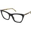 Saint Laurent SL 214 Kate Thin OPT 006 | Occhiali da Vista Graduati | Prova Online | Plastica | Cat Eye | Nero | Adrialenti
