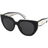 Prada PR 14WS 09Q5S0 | Occhiali da Sole Graduati o Non Graduati | Prova Online | Plastica | Cat Eye, Ovali / Ellittici | Nero | Adrialenti