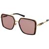 Versace VE2261 1002/84 | Occhiali da Sole Graduati o Non Graduati | Prova Online | Metallo | Oversize | Marrone, Oro, Havana | Adrialenti