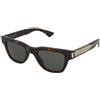 Saint Laurent SL 789 Jacques 002 | Occhiali da Sole Graduati o Non Graduati | Prova Online | Plastica | Quadrati | Marrone, Havana | Adrialenti