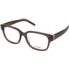 Saint Laurent SL M150 005 | Occhiali da Vista Graduati | Prova Online | Plastica | Quadrati | Marrone, Trasparente | Adrialenti