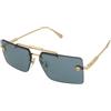 Versace VE2245 1002/80 | Occhiali da Sole Graduati o Non Graduati | Prova Online | Metallo | Rettangolari | Oro | Adrialenti