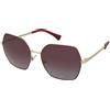 Ralph by Ralph Lauren Ralph RA4138 9116/62 | Occhiali da Sole Graduati o Non Graduati | Prova Online | Metallo | Esagonale | Rosso, Oro | Adrialenti