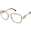 Versace VE1283 1480 | Occhiali da Vista Graduati | Prova Online | Metallo | Quadrati | Oro, Bordeaux | Adrialenti