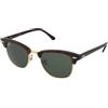 Ray-Ban Clubmaster RB3016 - W0366 | Occhiali da Sole Graduati o Non Graduati | Prova Online | Unisex | Metallo, Plastica | Browline | Marrone, Oro, Havana | Adrialenti