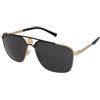 Versace VE2238 143687 | Occhiali da Sole Graduati o Non Graduati | Prova Online | Unisex | Metallo | Quadrati | Nero, Oro | Adrialenti