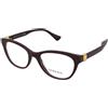 Versace VE3330 5386 | Occhiali da Vista Graduati | Prova Online | Plastica | Cat Eye, Ovali / Ellittici | Bordeaux | Adrialenti