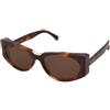 Max Mara Spark10 MM0160 52E | Occhiali da Sole Graduati o Non Graduati | Prova Online | Plastica | Cat Eye | Marrone, Oro, Trasparente | Adrialenti