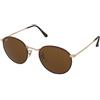 Ray-Ban Round Metal RB3447 9275/33 | Occhiali da Sole Graduati o Non Graduati | Prova Online | Metallo | Tondi | Marrone, Havana | Adrialenti