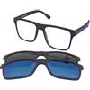 Emporio Armani EA4115 57591W | Occhiali da Vista con Clip da Sole | Prova Online | Plastica | Quadrati | Blu | Adrialenti