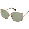 Max Mara Menton-4 MM0142 32N | Occhiali da Sole Graduati o Non Graduati | Prova Online | Metallo | Farfalla | Oro | Adrialenti