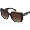 Dolce & Gabbana DG4414 502/13 | Occhiali da Sole Graduati o Non Graduati | Prova Online | Plastica | Quadrati | Marrone, Havana | Adrialenti