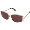 Max Mara MM0141 32Y | Occhiali da Sole Graduati o Non Graduati | Prova Online | Metallo | Cat Eye | Oro | Adrialenti
