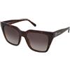 Love Moschino MOL065/S 05L/HA | Occhiali da Sole Graduati o Non Graduati | Plastica | Quadrati | Marrone, Havana | Adrialenti