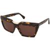 Max Mara Spark-7 MM0137 52E | Occhiali da Sole Graduati o Non Graduati | Prova Online | Plastica | Cat Eye | Marrone, Oro, Trasparente | Adrialenti
