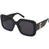 Marc Jacobs Marc 647/S 807/IR | Occhiali da Sole Graduati o Non Graduati | Prova Online | Plastica | Quadrati | Nero | Adrialenti