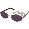 Marc Jacobs Marc 496/S Air GME/UR | Occhiali da Sole Graduati o Non Graduati | Prova Online | Metallo | Rettangolari | Argento | Adrialenti
