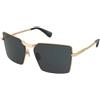 Max Mara Miller-3 MM0135 30N | Occhiali da Sole Graduati o Non Graduati | Prova Online | Metallo | Quadrati | Oro | Adrialenti