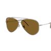 Ray-Ban Aviator Reverse RBR0101S 004/83 | Occhiali da Sole Graduati o Non Graduati | Prova Online | Unisex | Metallo | Pilot | Rutenio | Adrialenti