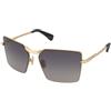 Max Mara Miller-3 MM0135 30B | Occhiali da Sole Graduati o Non Graduati | Prova Online | Metallo | Quadrati | Oro | Adrialenti