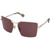 Max Mara Miller-3 MM0135 28Y | Occhiali da Sole Graduati o Non Graduati | Prova Online | Metallo | Quadrati | Oro | Adrialenti