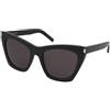 Saint Laurent SL 214 Kate 001 | Occhiali da Sole Graduati o Non Graduati | Prova Online | Plastica | Cat Eye, Ovali / Ellittici | Nero | Adrialenti