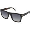 David Beckham DB 7000/S Flat WR7/08 | Occhiali da Sole Graduati o Non Graduati | Prova Online | Unisex | Plastica | Quadrati | Nero | Adrialenti