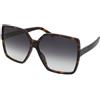 Saint Laurent SL 232 Betty 003 | Occhiali da Sole Graduati o Non Graduati | Prova Online | Plastica | Ovali / Ellittici, Farfalla | Marrone, Havana | Adrialenti