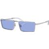 Ray-Ban Emy RB3741 003/80 | Occhiali da Sole Graduati o Non Graduati | Prova Online | Unisex | Metallo | Rettangolari | Argento | Adrialenti