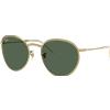 Ray-Ban Round Reverse RBR0103S 001/VR | Occhiali da Sole Graduati o Non Graduati | Prova Online | Unisex | Metallo | Panthos | Oro | Adrialenti