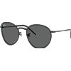 Ray-Ban Round Reverse RBR0103S 002/GR | Occhiali da Sole Graduati o Non Graduati | Prova Online | Unisex | Metallo | Panthos | Nero | Adrialenti