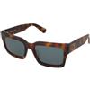 MAX&Co. MO0132 52N | Occhiali da Sole Graduati o Non Graduati | Plastica | Rettangolari | Marrone, Havana | Adrialenti