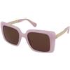MAX&Co. MO0134 72E | Occhiali da Sole Graduati o Non Graduati | Plastica | Quadrati | Rosa, Trasparente | Adrialenti
