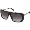 Alexander McQueen AM0492S 001 | Occhiali da Sole Graduati o Non Graduati | Unisex | Plastica | Quadrati | Nero, Argento | Adrialenti