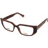 MAX&Co. MO5207 052 | Occhiali da Vista Graduati | Plastica | Rettangolari | Marrone, Havana | Adrialenti