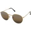 Ray-Ban Round Metal RB3447 001/G5 | Occhiali da Sole Graduati o Non Graduati | Prova Online | Metallo | Tondi | Oro | Adrialenti