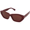 Max Mara Kate MM0169 69S | Occhiali da Sole Graduati o Non Graduati | Prova Online | Metallo | Cat Eye | Bordeaux, Oro rosa | Adrialenti
