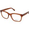 Guess GU50251 042 | Occhiali da Vista Graduati | Prova Online | Plastica | Quadrati | Arancio, Trasparente | Adrialenti