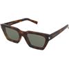 Saint Laurent SL 633 Calista 003 | Occhiali da Sole Graduati o Non Graduati | Prova Online | Plastica | Cat Eye, Ovali / Ellittici | Marrone, Havana | Adrialenti